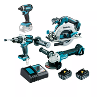 PACK MACHINES MAKITA MEULEUSE+SCIE CIR +PERCEUSE PERCUSSION + VISSEUSE A CHOC PACK MACHINES MAKITA MEULEUSE+SCIE CIR +PERCEUSE PERCUSSION + VISSEUSE A CHOC